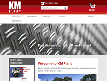 Tablet Screenshot of kmplant.com